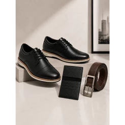 Kit Sapato Social Masculino Oxford + Cinto + Carteira