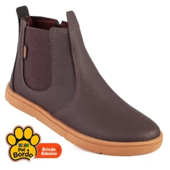 Bota Infantil Menino Klin Flyer Kids Jeca Country Country Confortável Anatêmica Leve Marrom Café