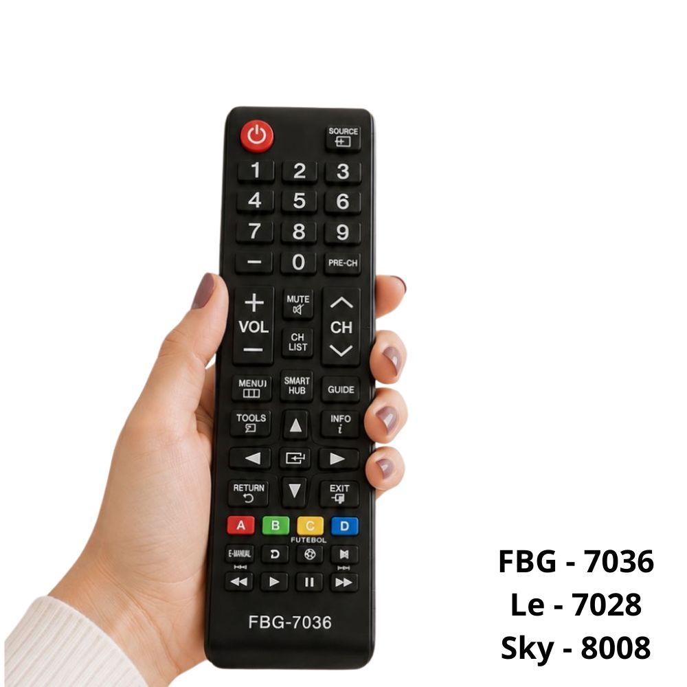 Controle Tv Samsung Smart Hub (Todas Tvs Samsung)  - FBG 7036/ LE 7028 Sky 800