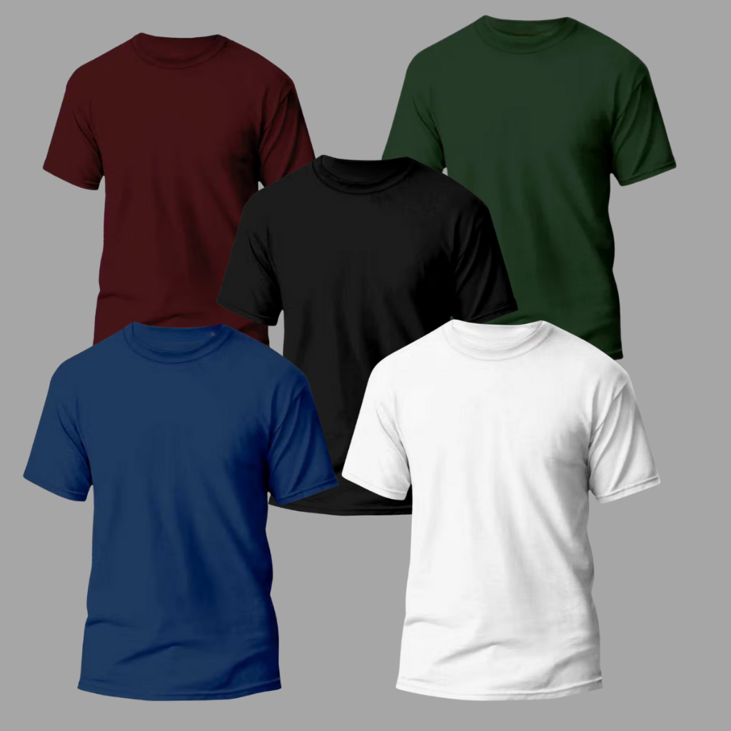 Kit 5 Camiseta Dry Fit Masculina Premium Lisa