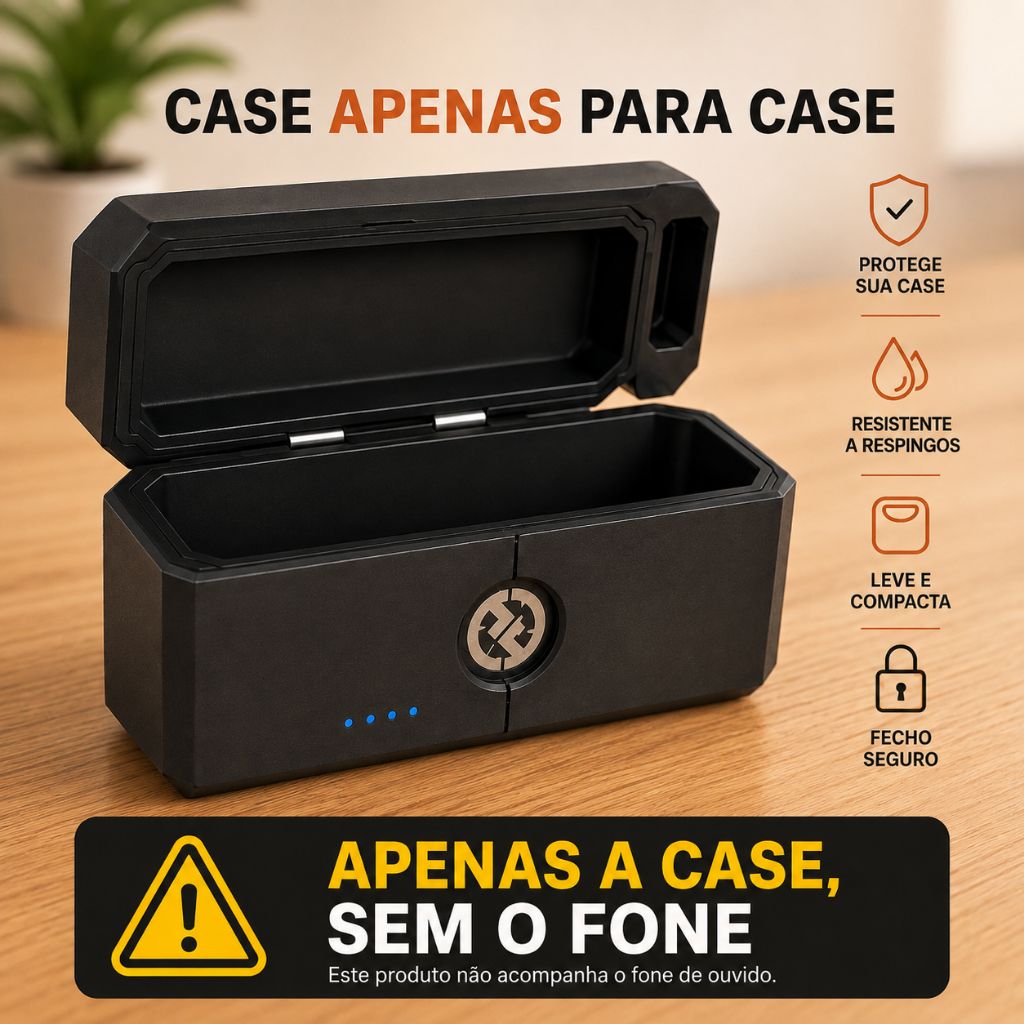 Case Anti Impacto Compatível com Microfone Lark M2 Hollyland NAO ACOMPANHA MICROFONE
