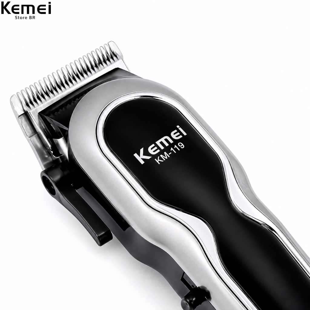 Máquina De Corte Kemei-119 Sem Fio Display Led Premium · foto 2