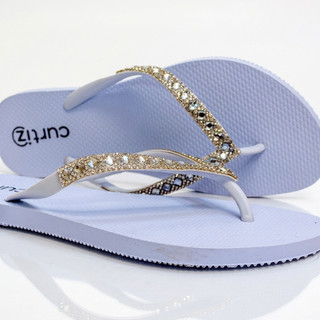 chinelo feminino Original Chinelos Gliter brilho slim rasteirinha  luxuosa personalisada confortável