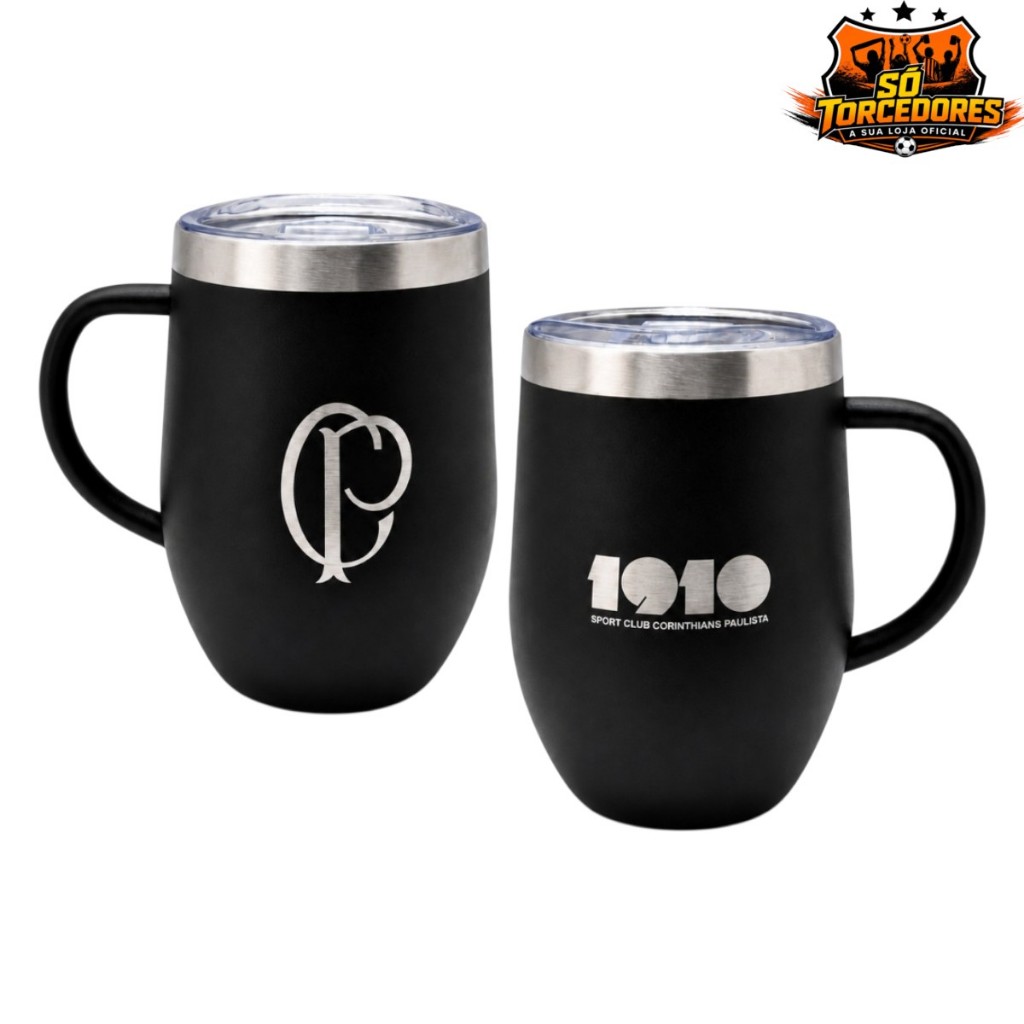 CANECA TÉRMICA INOX OFICIAL CORINTHIANS