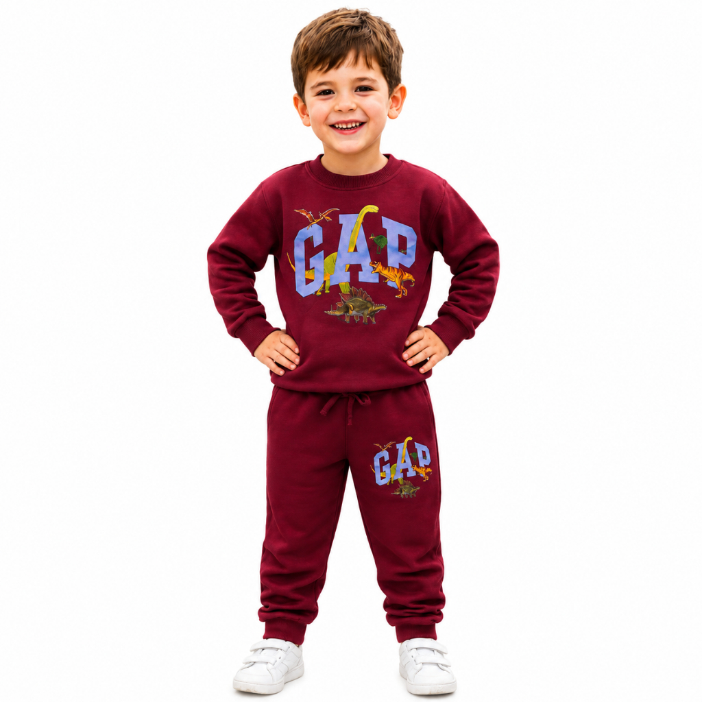 Conjunto de Moletom Infantil e Infanto Juvenil - Dinossauro - Masculino 2 ao 16 anos - Coleção de Inverno - Frio
