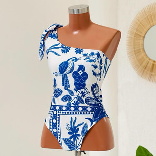 BODY BIA - body feminino bory  estamapa tucano azul tendencia bori inspiração flores