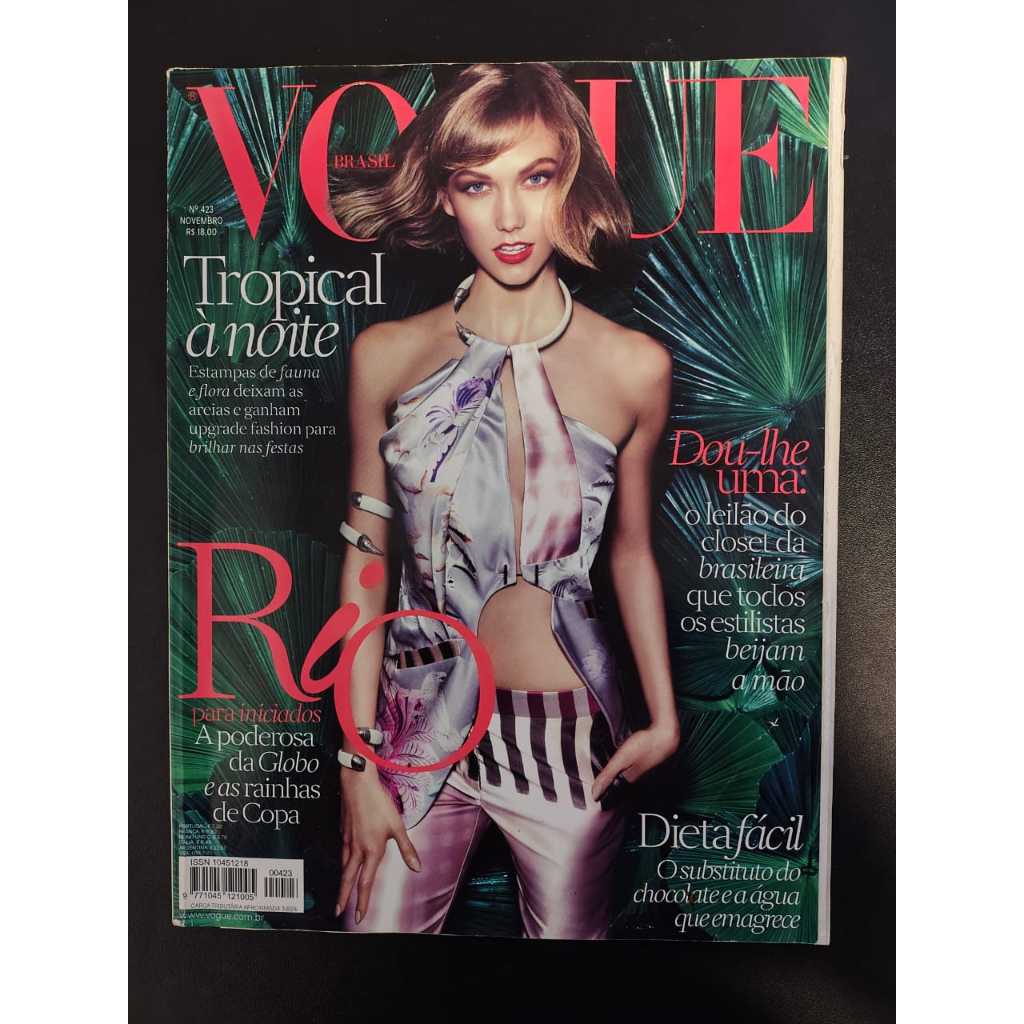 Revista Vogue Brasil 423 - Novembro de 2013 - Impecável - Capa Karlie Kloss - Lote 6