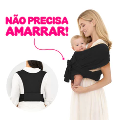 Sling Não Precisa Amarrar Wrap de Vestir Carregador Canguru Confortável