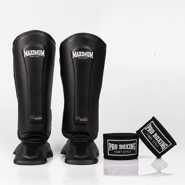 Kit Caneleira Maximum Muay Thai + Bandagem De 5 Metros