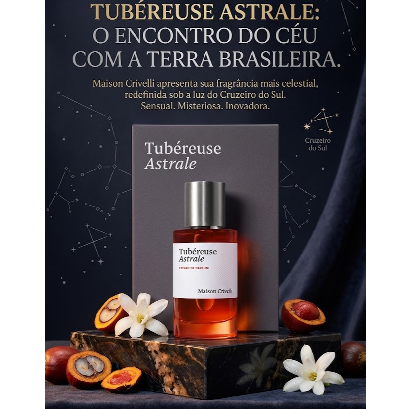 Perfume Maison Crivelli Tubéreuse Astrale EDP 50ml Unissex Original Importado
