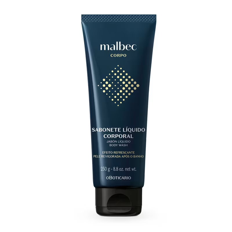 Malbec Corpo Sabonete Líquido 250g Cuidados Masculinos O Boticário