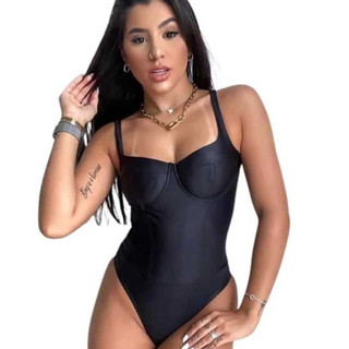maio body femenino acetinado bojo fecho verao piscina