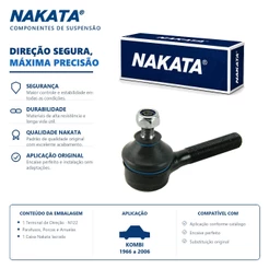 Terminal Direção Direito Kombi 1.5 1.6 1966 Até 2006 Original Nakata