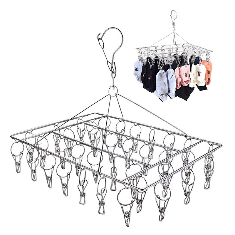 Varal 40 Prendedores Para Roupa Intima Para Calcinha Meia Cueca Reforçado inox 40 Prendedores
