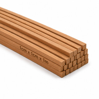 Sarrafo Ripinha de Eucalipto 1cmx1cm x 1m Madeira Maciça Quadradinho para Artesanato Marcenaria DIY