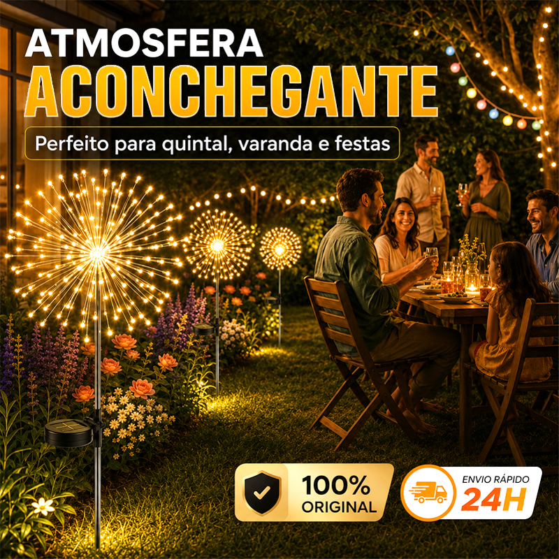 Nova Versão Atualizada Luz Solar 150/200 LEDs 8 Modos Efeito Fogos Impermeável para Jardim e Natal
