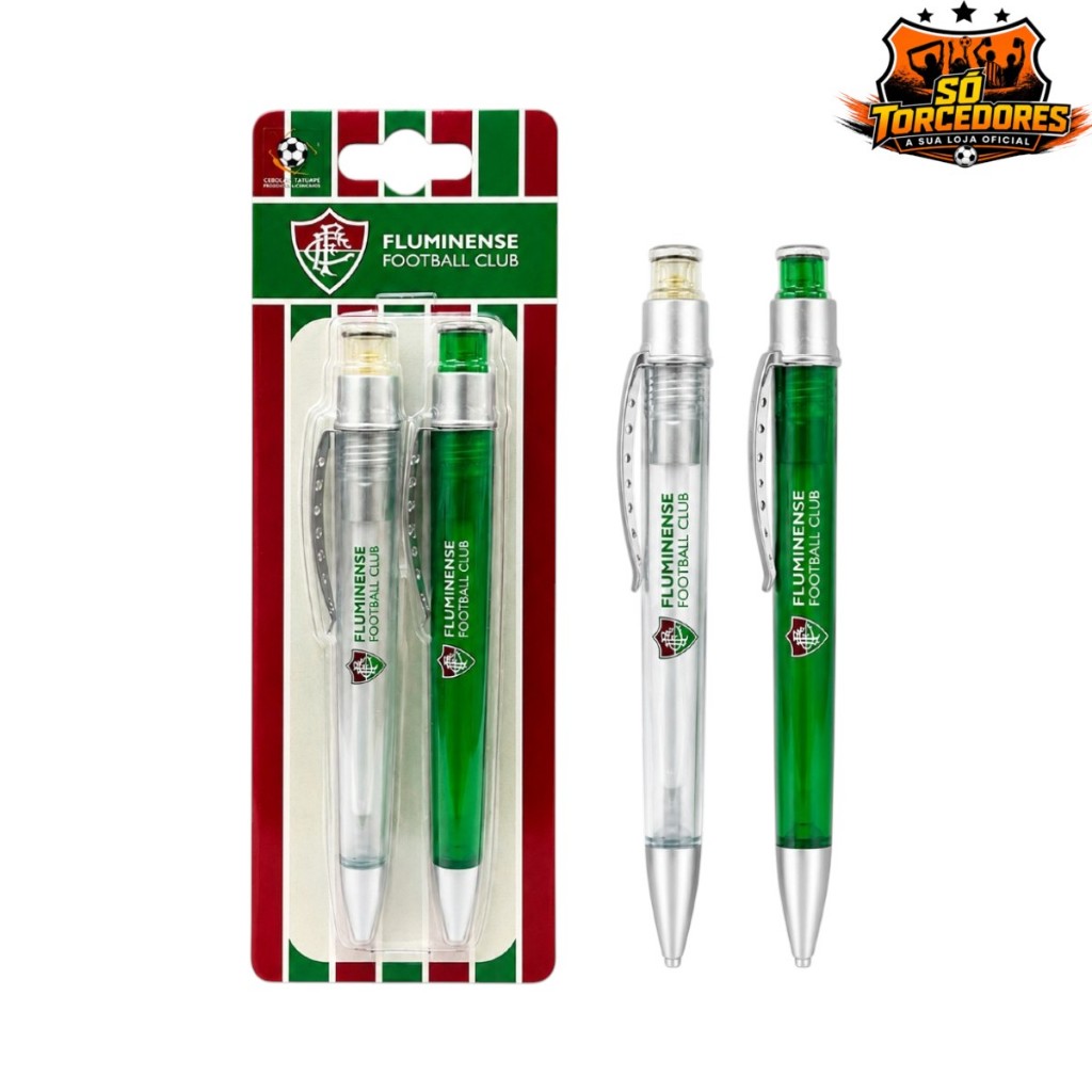 CONJUNTO 2 CANETAS ORIGINAL DO FLUMINENSE