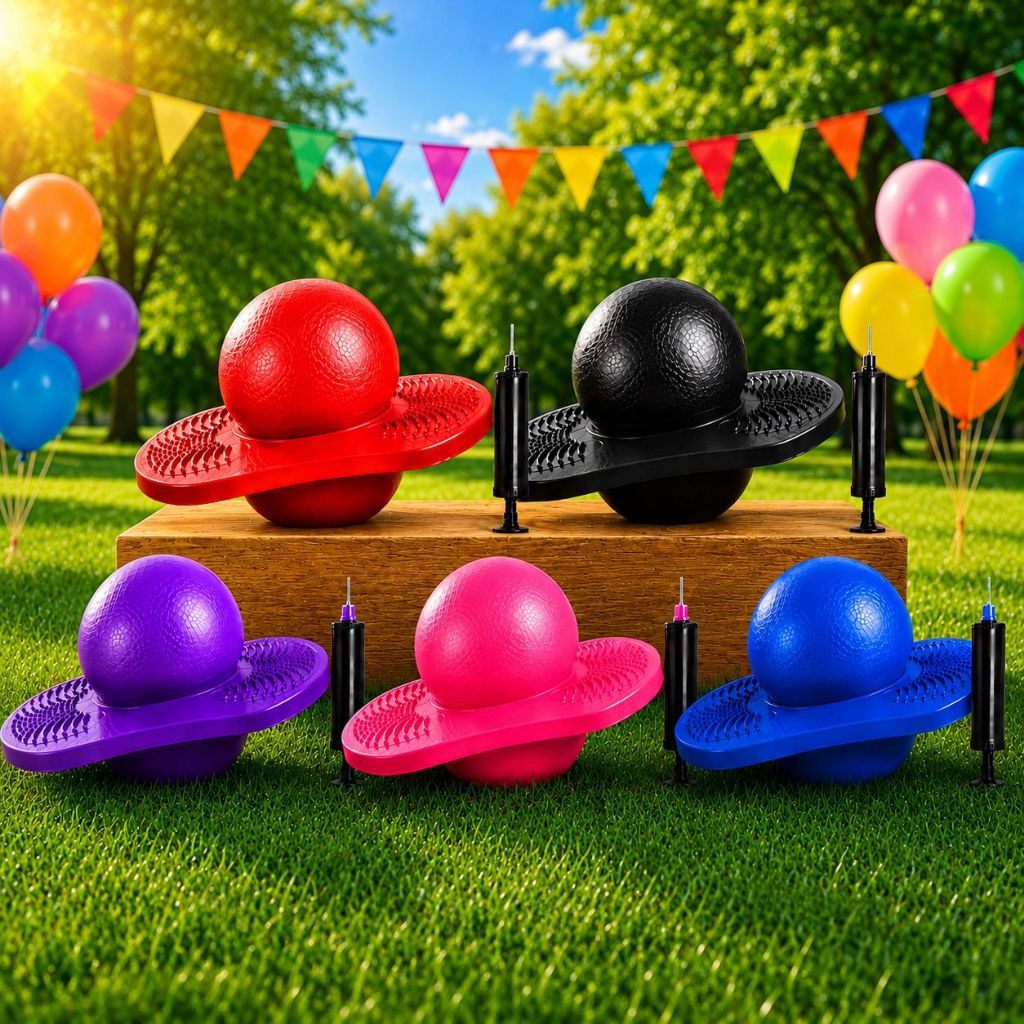 Pogobol Brinquedo Bola Infantil Presente Inflavel Dia da Crianças Equilibrio Exercicio Natal Menina Menino bomba Inclusa