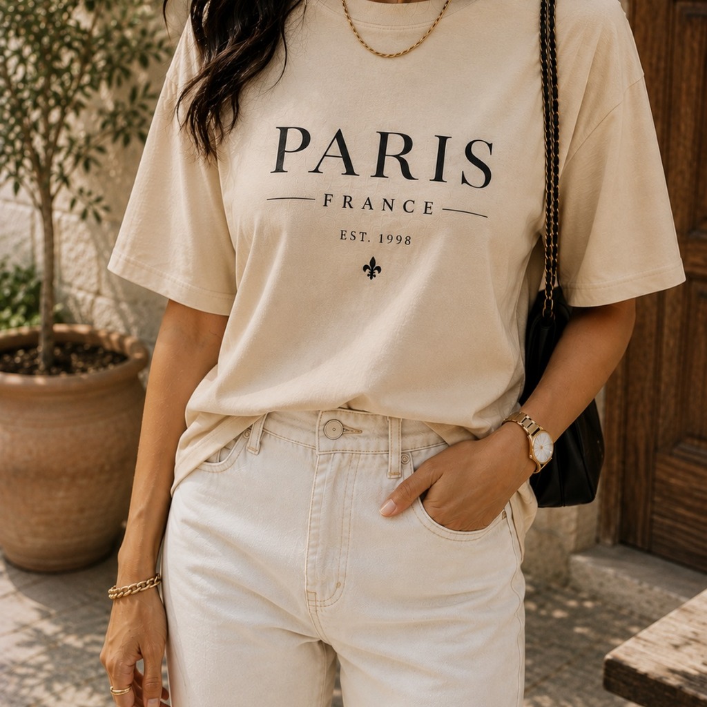 Camiseta Feminina Estampada T-Shirt Alta Qualidade Casual Manga Curta Algodão Confortável Básica Moda Feminina Tendência