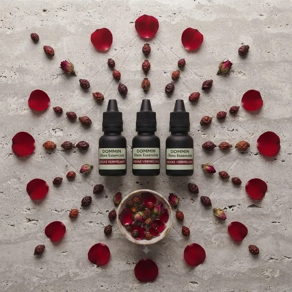 Óleo Essencial De ROSAS VERMELHAS 15ml | Aroma Premium 100% Puro Natural Aromaterapia Serve para Difusor Velas Sabonete