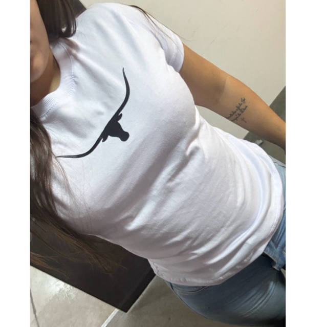 T-Shirt Feminina/ Camiseta Feminina 100% Algodão Premium Estampada Rodeio Casual Confortável Moda