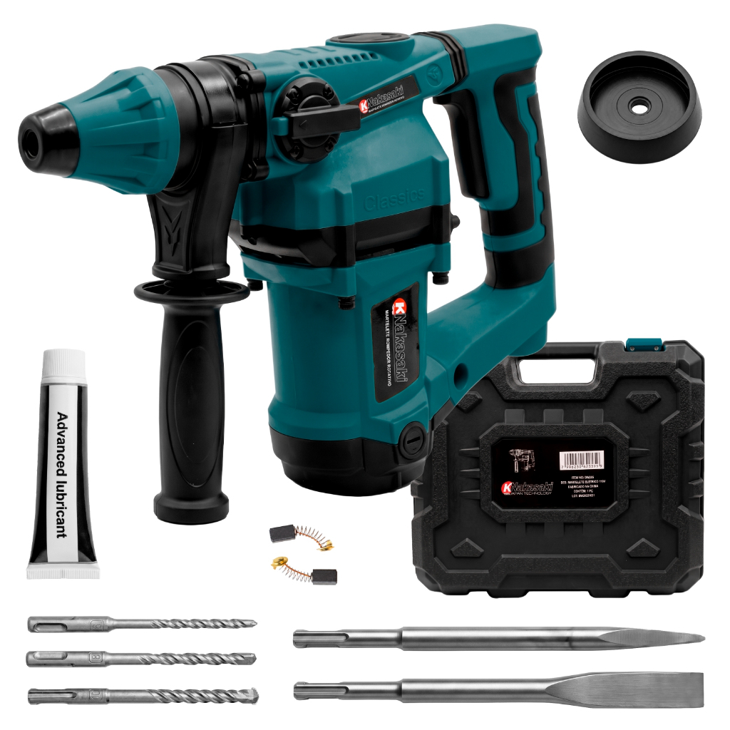 Martelete Furadeira Impacto 1600w Sds Plus Profissional Martelo Demolidor Rompedor Rotativo