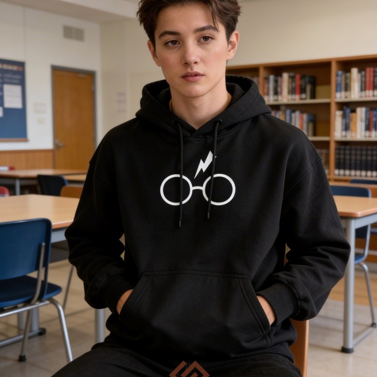 Moletom Canguru Estampado Flanelada Harry Potter Unissex Envio Rápido