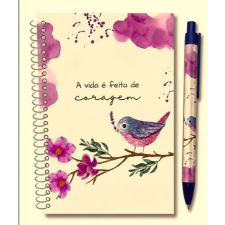 Caderneta Bloco de Anotações + Caneta Personalizada