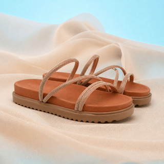 Sandália Papete Feminina Rasteira Birken Confortável Chinelo Feminino Premium