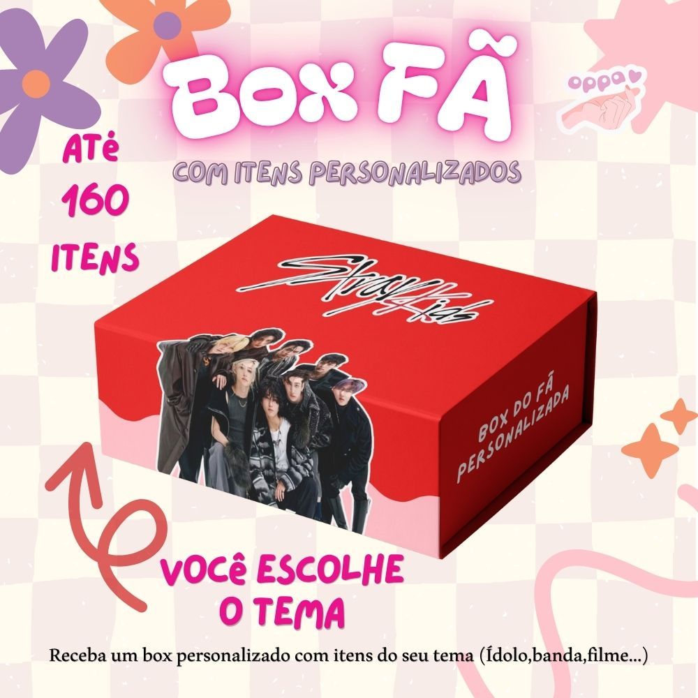 Box Sou fã de produtos personalizados - Envie seu tema Kpop Filmes Personagens - Envio em 24horas