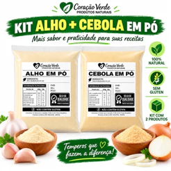 Kit Temperos Alho em Pó + Cebola em Pó