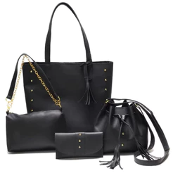 kit 4 bolsa feminina transversal feminina