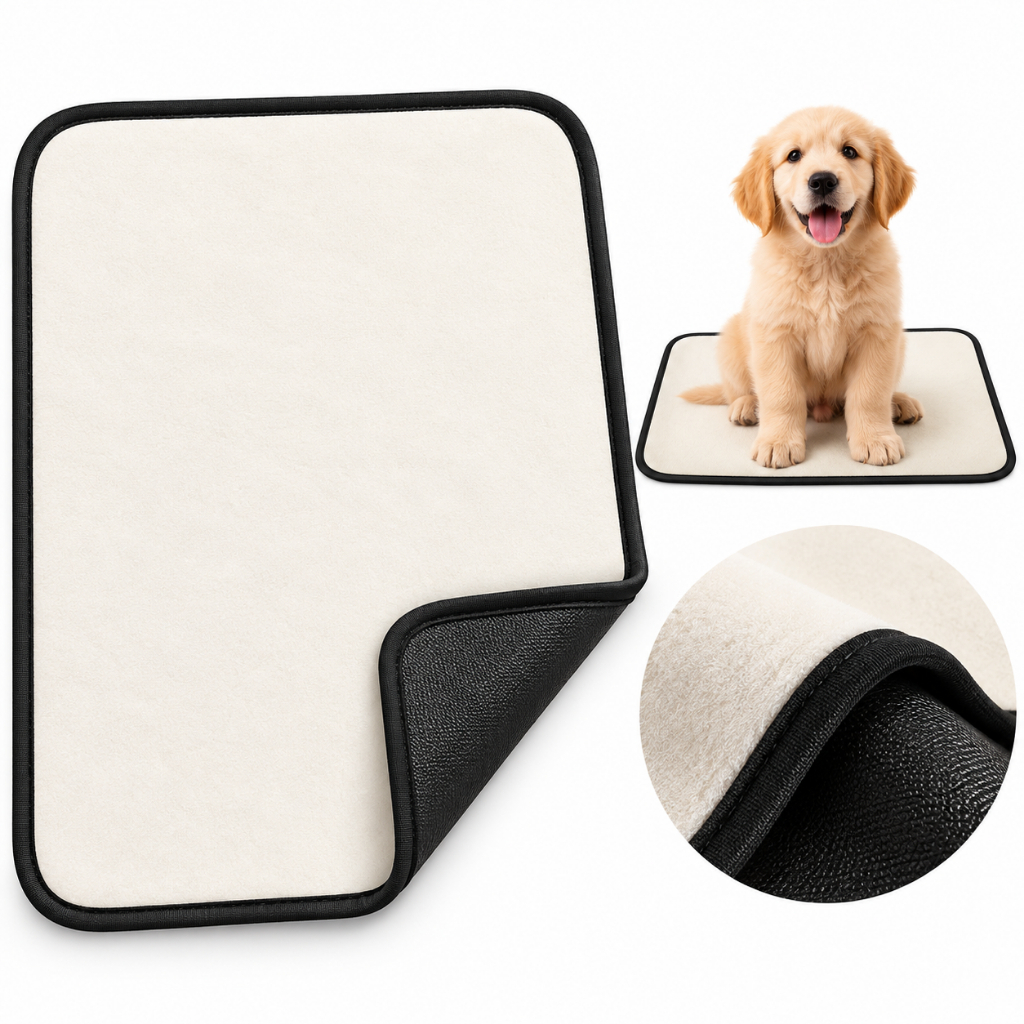 Tapete Higiênico Lavável 50x35cm Cachorro Filhote Impermeável Super Absorvente Reutilizável