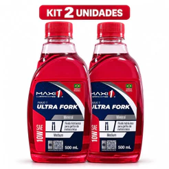 Kit 2 Óleo Bengala Maxi1 Ultra Fork 10W 500ml Moto Suspensão