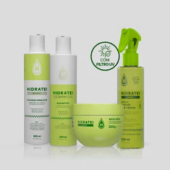 Kit Capilar Sport Hidratei Antifrizz Proteção UV Hidratação Pós-Treino Academia Suor Sol