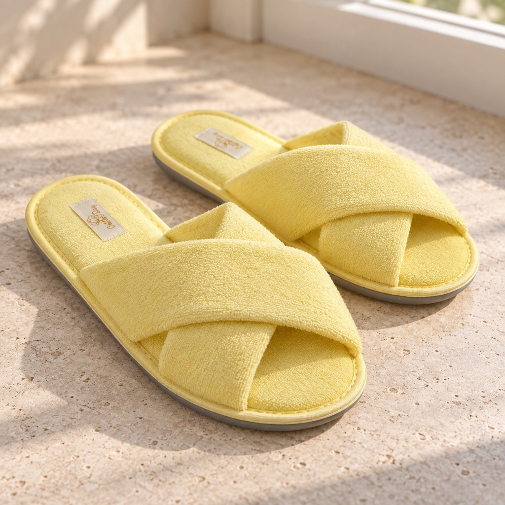Pantufa Feminina Rasteirinha Trançada Confortável Chinelo de Quarto Antiderrapante