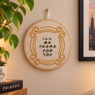 Bordado Friends Quadro Friends Bordado Quadro I'll Be There For You Decoração Bordado Friends