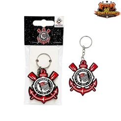 CHAVEIRO DE BORRACHA ESCUDO OFICIAL/ ORIGINAL - Corinthians