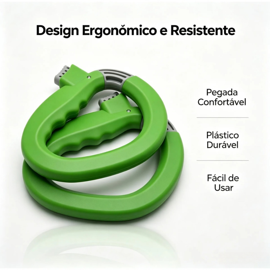 Alça Porta Sacola de Compras Resistente com Gancho Metálico, Anti Dor na Mão, Portátil para Supermercado, Ecobag — imagem 2 de 2