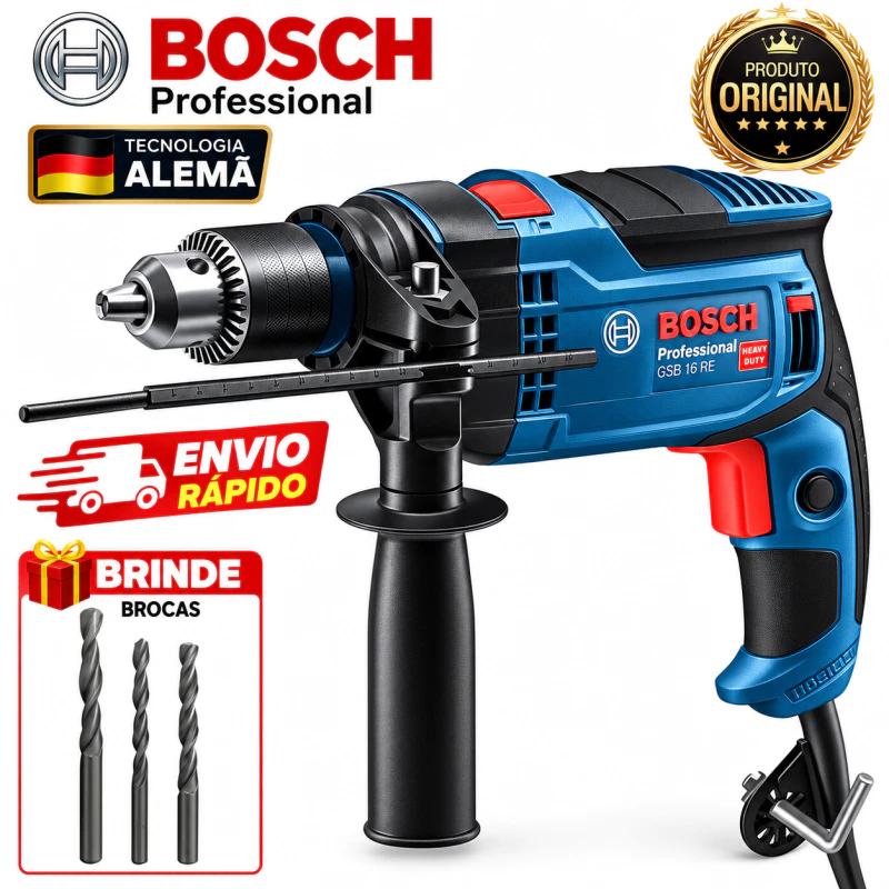 Parafusadeira furadeira bosch 1200W furadeira de impacto martelete rompedor Original Feito Alemanha