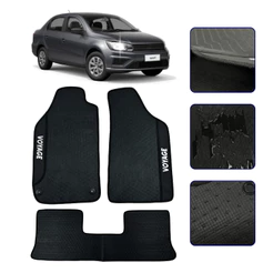 Jogo de Tapete Emborrachado Para Voyage 2009 a 2023 Kit Automotivo