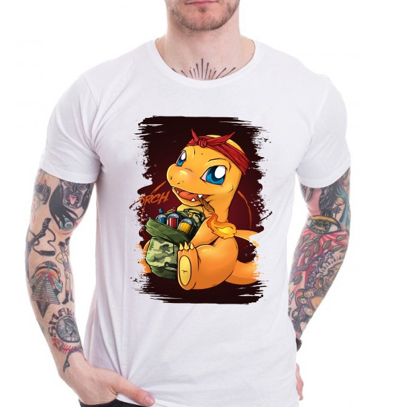 Camisa Personalizada Pokémon Anime Desenho Estampada Ótimo Acabamento Durabilidade Anti-pilling 100% Poliéster PROMOÇÃO