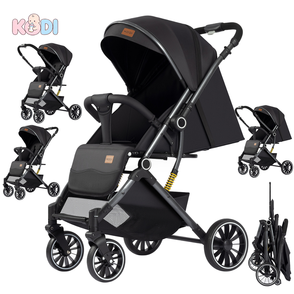 Kids Baby Black Compact Stroller with Reversible Handle/Carrinho de bebê -P30