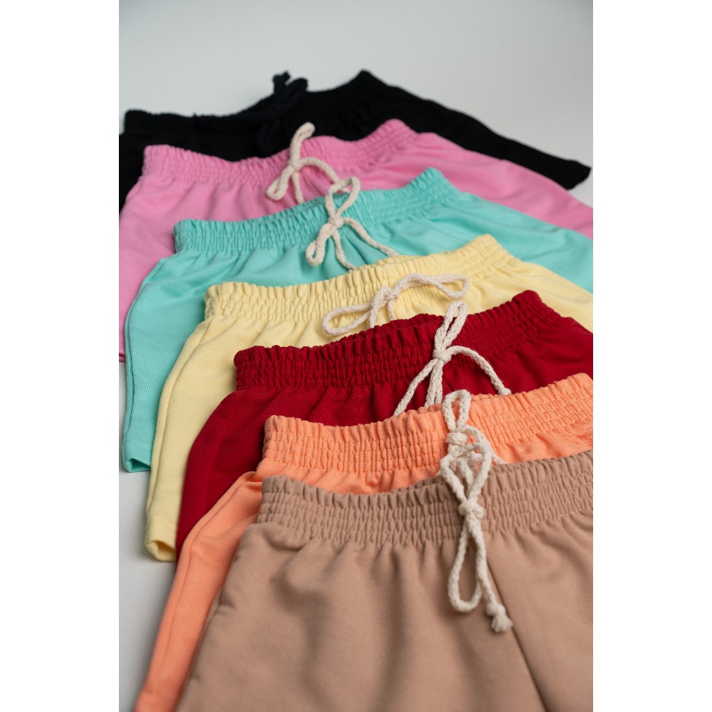 Kit 3 Shorts Infantil Verão Menina Roupa Bermuda Lisa Feminina