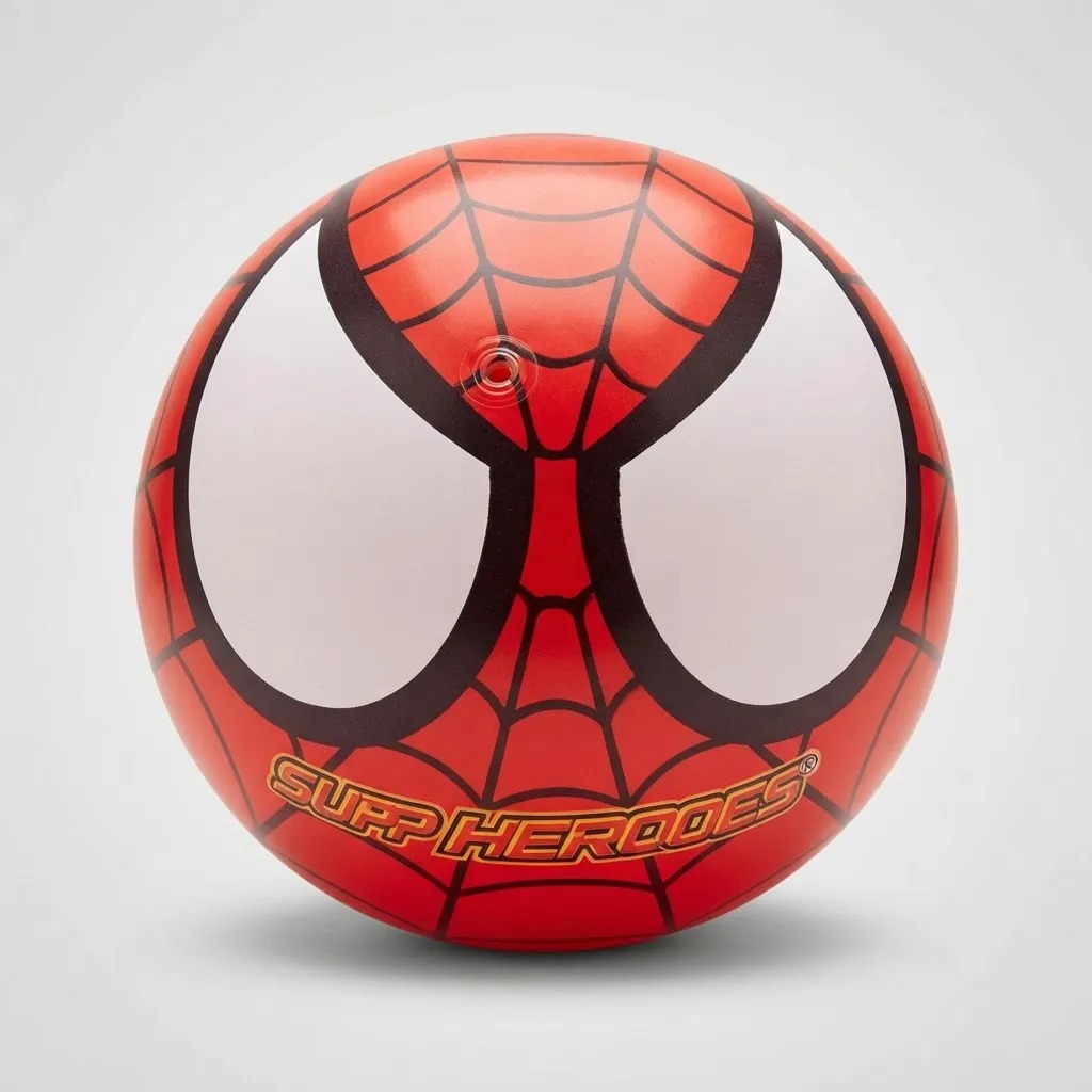 Bola de Vinil do Homem Aranha 20 Cm Top Heroes Praia Futebol Dia das Crianças Black Friday 2026