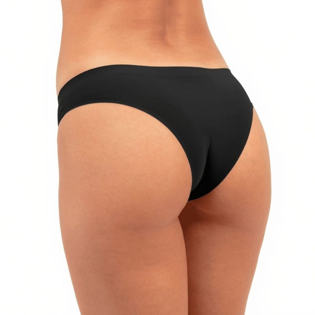 KIT 5/10 Calcinhas Corte a Laser Feminina Confortável Sem Costura Forro 100% Algodão Lisa Não Marca — imagem 2 de 2