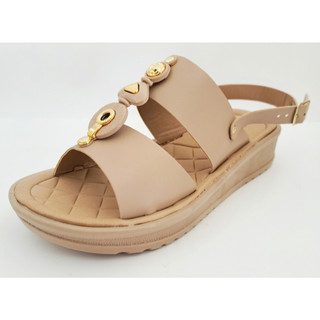 TERRA & ÁGUA SANDÁLIA ANABELA COR TAUPE(NUDE ESCURO)