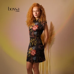 Lovito Bossa l Vestido Curto com Estampa Tropical Feminino DRB617BRL647