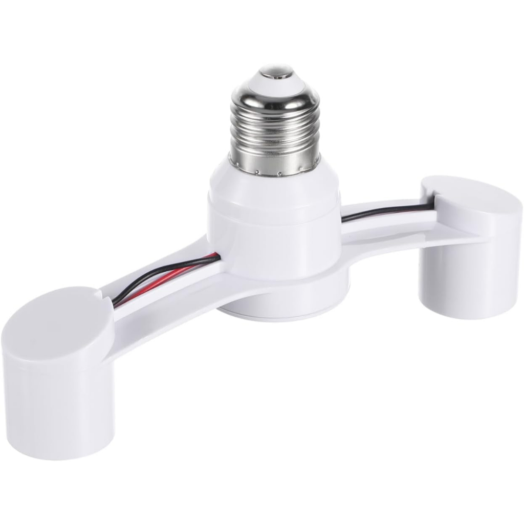 Adaptador Soquete E27 2 em 1 Bocal Duplo para Lâmpada Extensor Divisor de Soquete E27