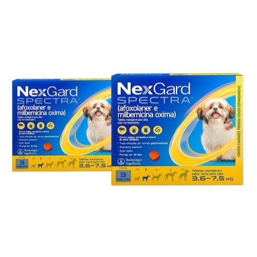 Kit 2 NexGard Spectra para Cães 3,6 a 7,5kg - 3 Tabletes · foto 2